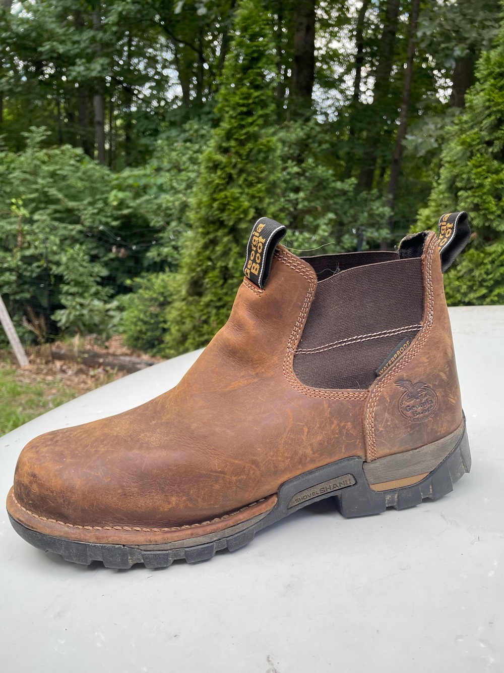 Georgia Boot Eagle One Waterproof Chelsea work boot Size 10.5 Wide Men’s